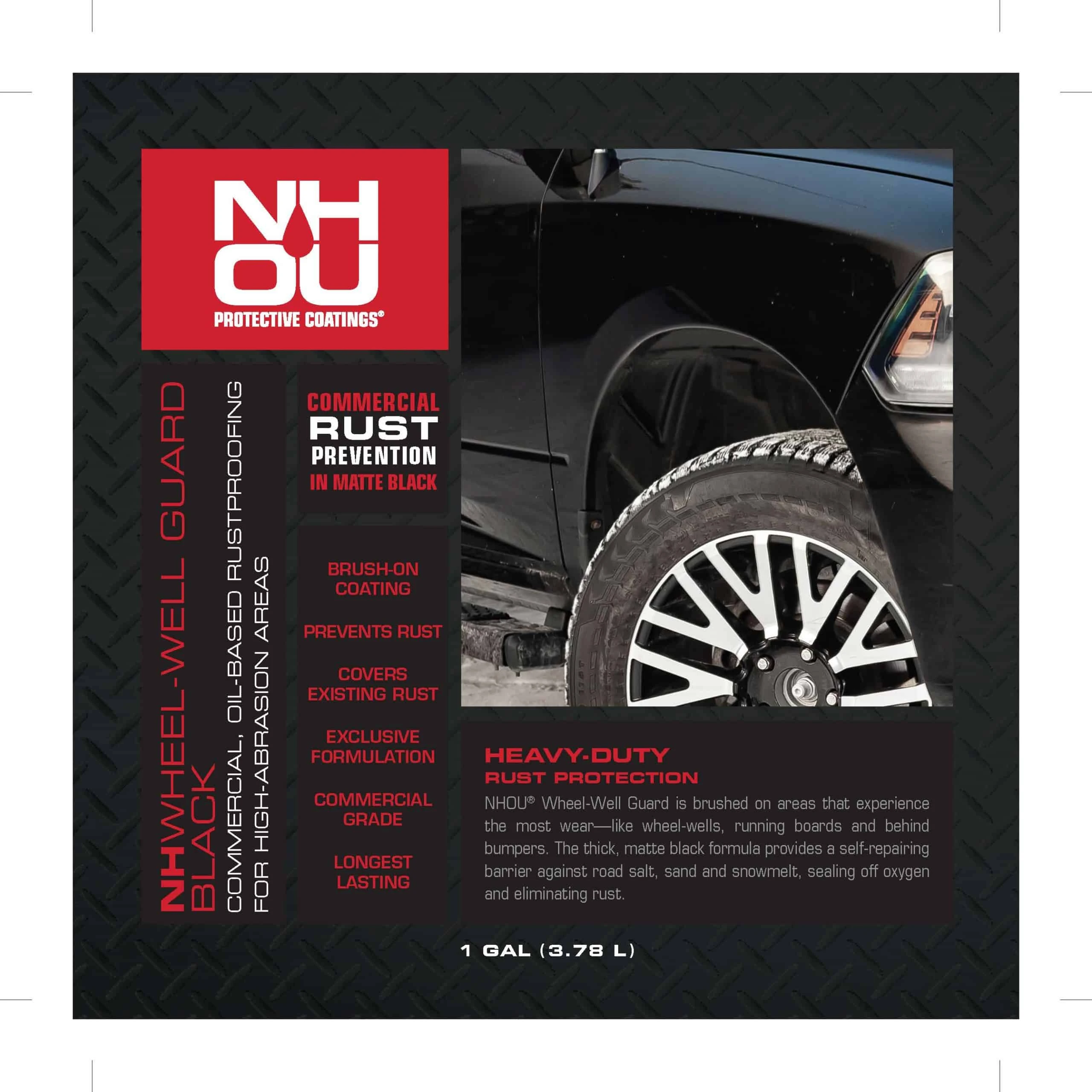 NHOU Heavy Duty Well-Guard Black 1 kg